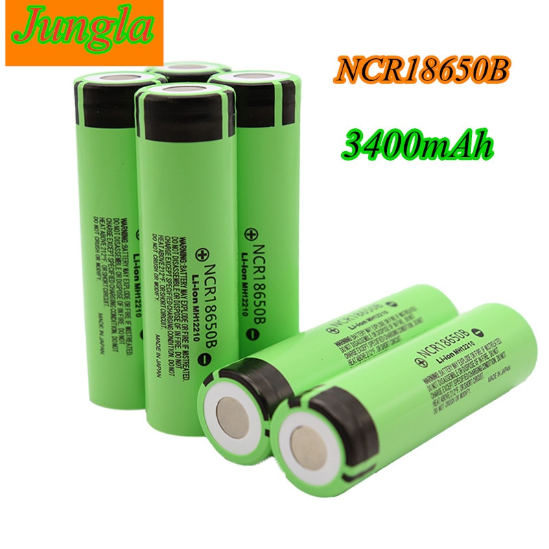 Original 18650 Battery NCR18650B 3.7V 3400 mah 18650 Lithium Rechargeable Battery For Flashlight batteries