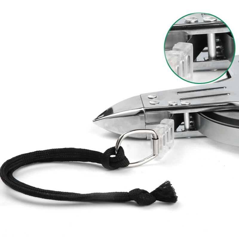 Meetlint 30M/50M Rvs Heerser Intrekbare Meetlint Metrische Bouw Meetinstrumenten