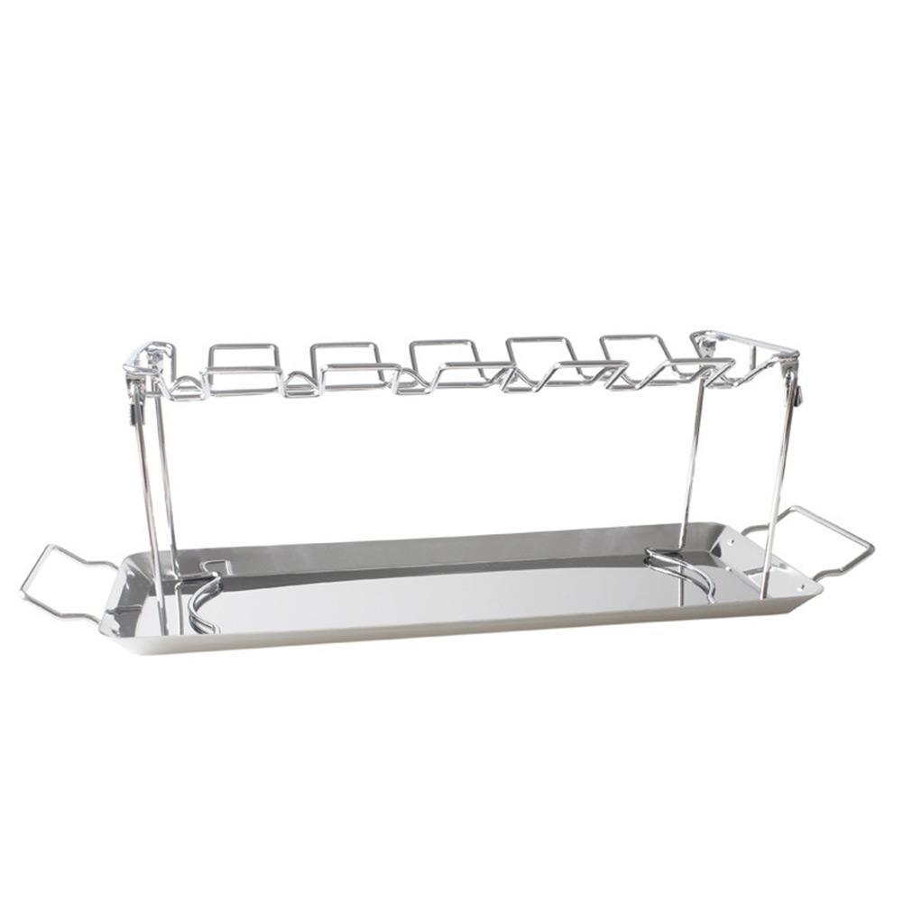 Narzędzie robić grilla ze stali nierdzewnej, grill robić kurczaka, składany, zlew robić udka kurczaka z uchwytem na patelnię, skrzydło grilla robić grillowania  n1 godz. 7