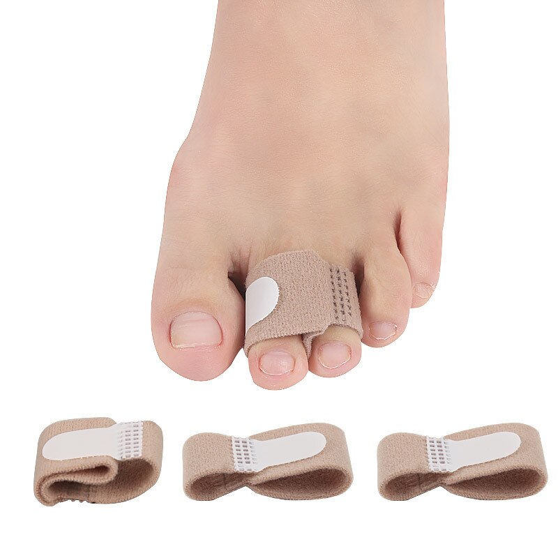 Bandage en Nylon de petites bandes de tissu, séparateur de doigt de pied, extenseur de orteils qui se superpose, ajusteur, orthopédiques Hallux Valgus, 2-10 pièces