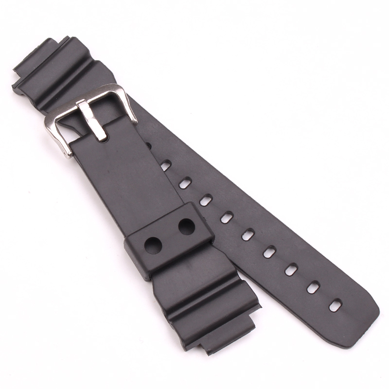 Horlogebanden 16Mm X 25Mm Mannen Zwarte Sport Duiken Rubber Siliconen Horloge Band Voor 6900 Serie Horloge Accessoires