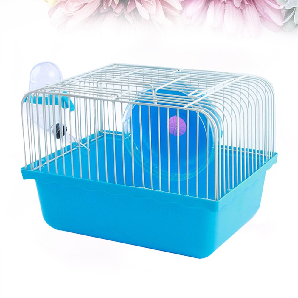 Cage à Hamster Portable, petit animal domestique, Chinchilla, maison de voyage (bleu)