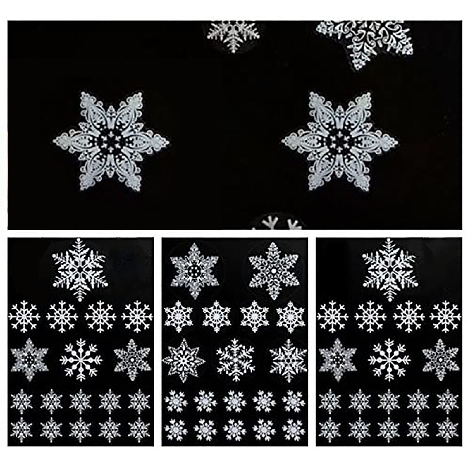 winter snow window Stickers Home window electrostatic stickers snowflake shape Glass stickers