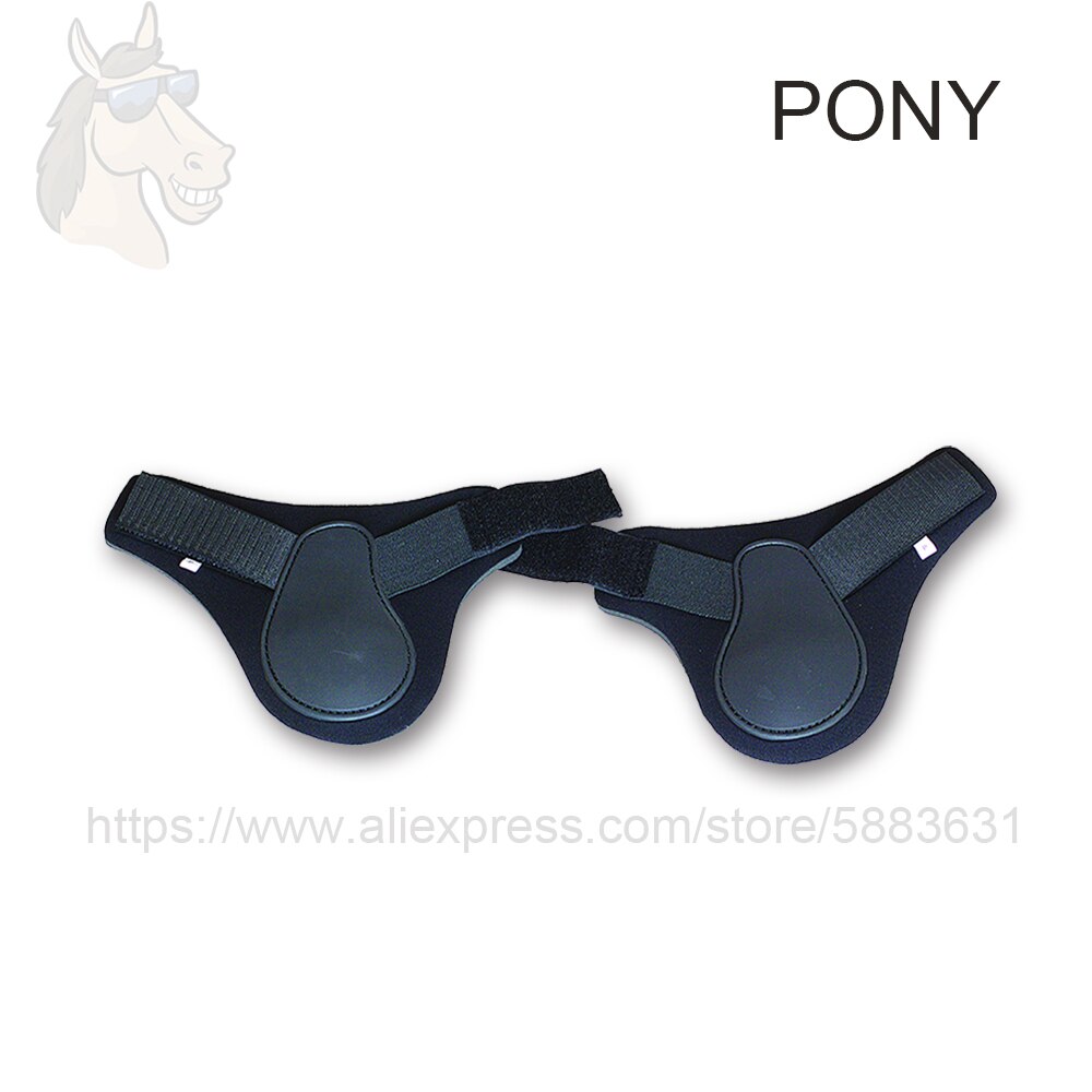 3 21005 Horse Fetlock Boots Full Cob Pony Size Leg Protection 2 Piece Per Pair Soft Neoprene Lining Strong Hook-and-Loop Closure: BLACK PONY SIZE