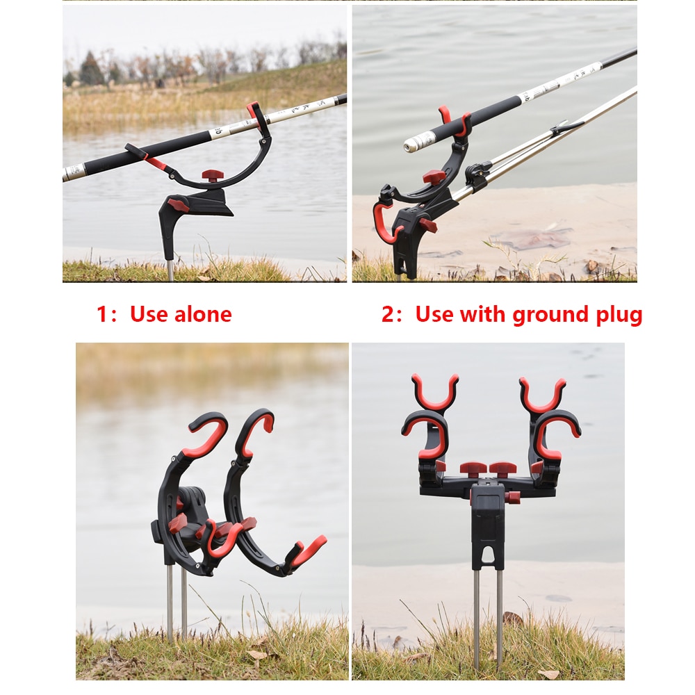 360 Degree Adjustable Fishing Pole Holder Universal Fishing Rods Fix Pole Holder Sea Lake Fishing Rod Stand Fishing Accessories