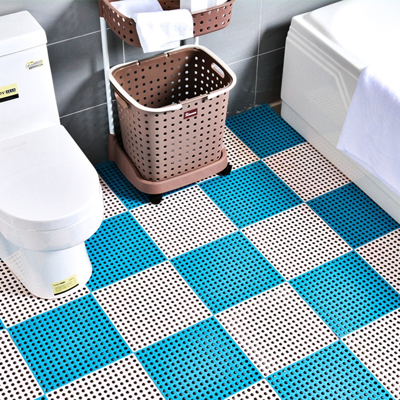 pvc Bath Mats Rug 30X30cm massage carpet Safety Non-slip Mat for Shower Room WC balcony Kitchen floor Drain cover Feet Pad