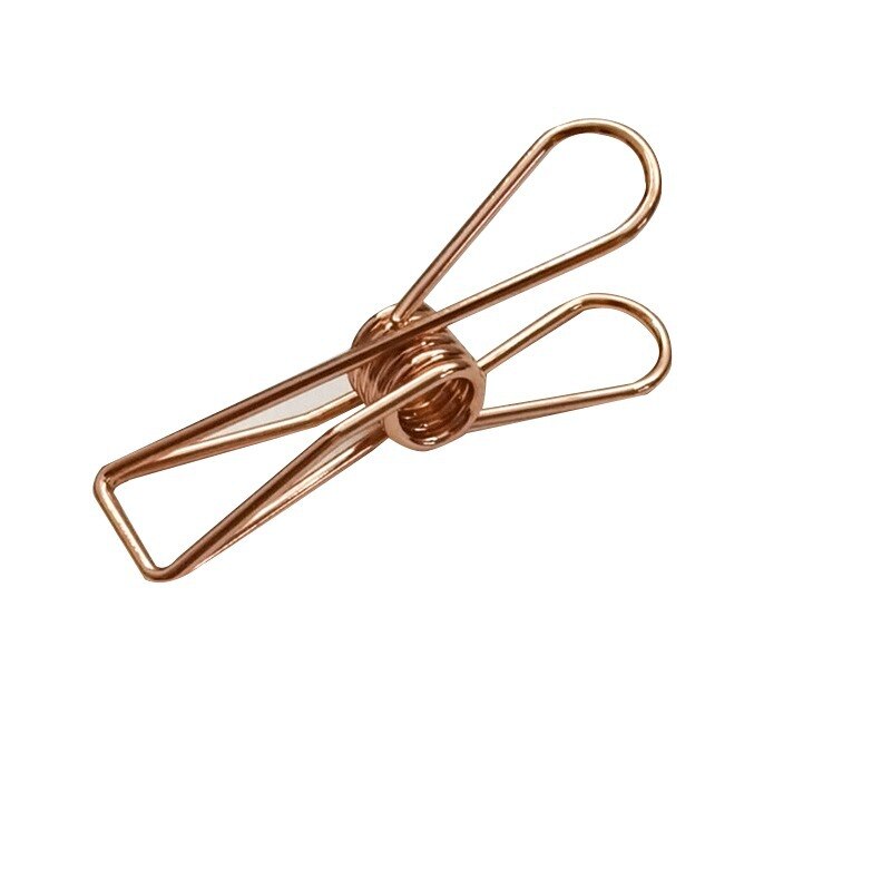 Dailylike 1PC Colorful Binder Clip Creasing Edges Metal Clip File Clips for School Office Medium Paper Clip Bookbinding Tool: 5