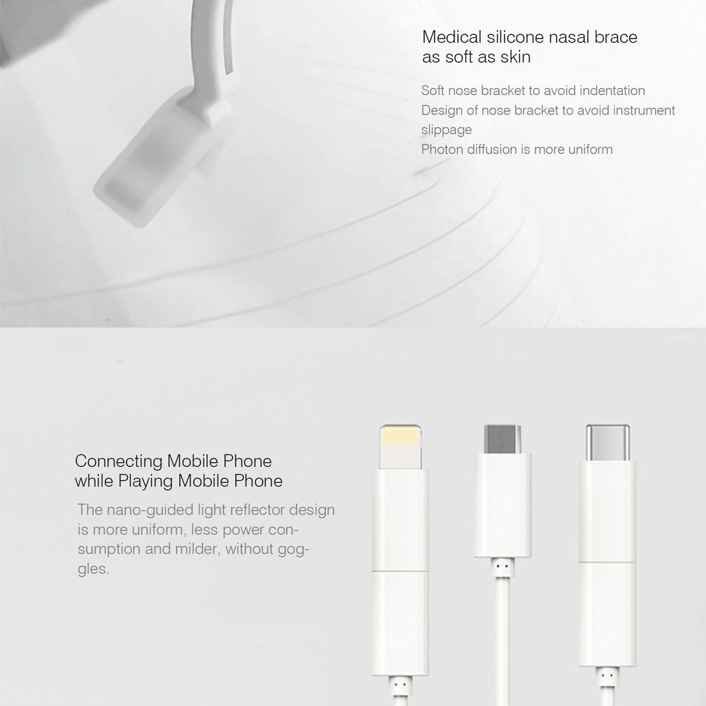 Mask Meter Led Mask Beauty Instrument Photon Skin Rejuvenation Mask Led Spectrometer Color Mask Instrument