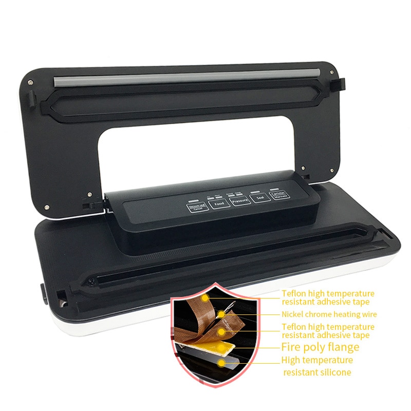 Multifunctional 220V/110V Household Food Vacuum Sealer Packaging Machine Film Sealer Vacuum Packer Including 10pcs Bags Biolomix