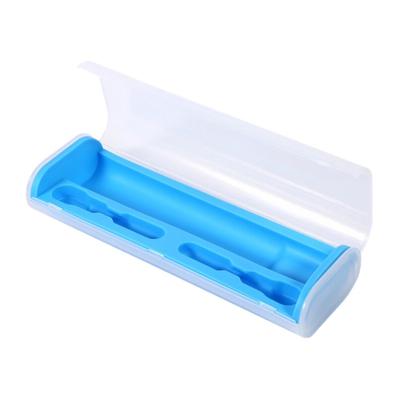 Bærbar elektrisk tandbørste rejsetaske til oral b braun holder kasse udendørs camping tandbørste hoved beskytte dæksel opbevaringsetui: Blå