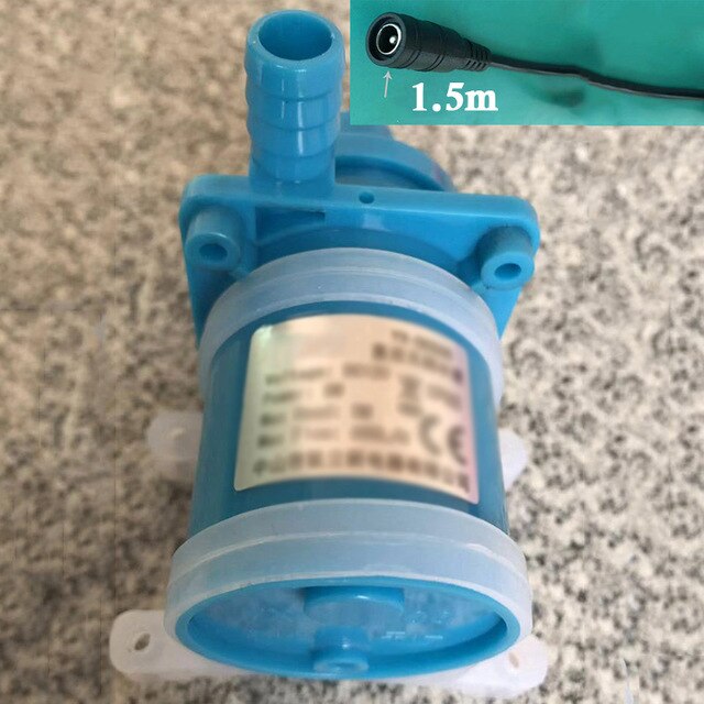 1 X DC 12V Water Circulation Pump Solar Water Pump Brushless Motor 800L/H 18W: Blue