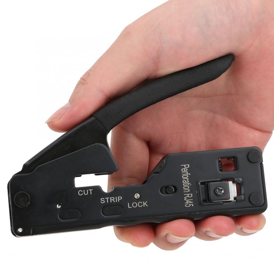 Network Crimper Cable Stripping Plier Network 6P8P Cable Crimping Tools for CAT-5 CAT-6 CAT-7 Wire Crimping