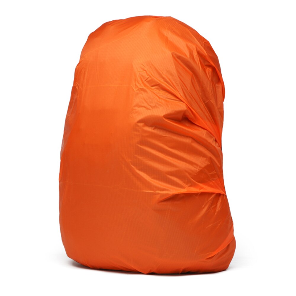 Waterproof Backpack Cover 30-45L Adjustable Bag Rain Cover for Cycling Hiking Camping Traveling Dust Raincover: Orange