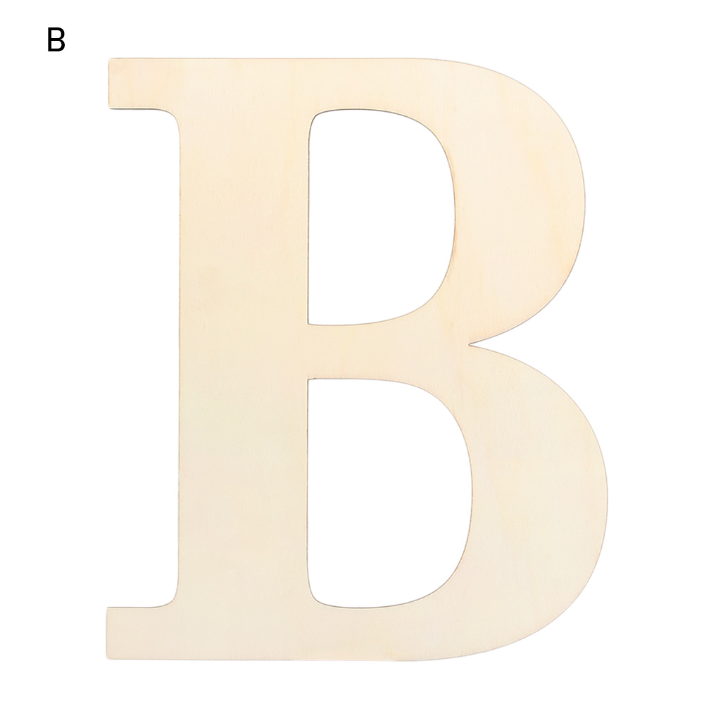 Ornamentos de porta de parede semiacabados, decoração de casa em branco pintável 30cm letras de madeira alfabeto inacabado diy artesanato em madeira: Marinha