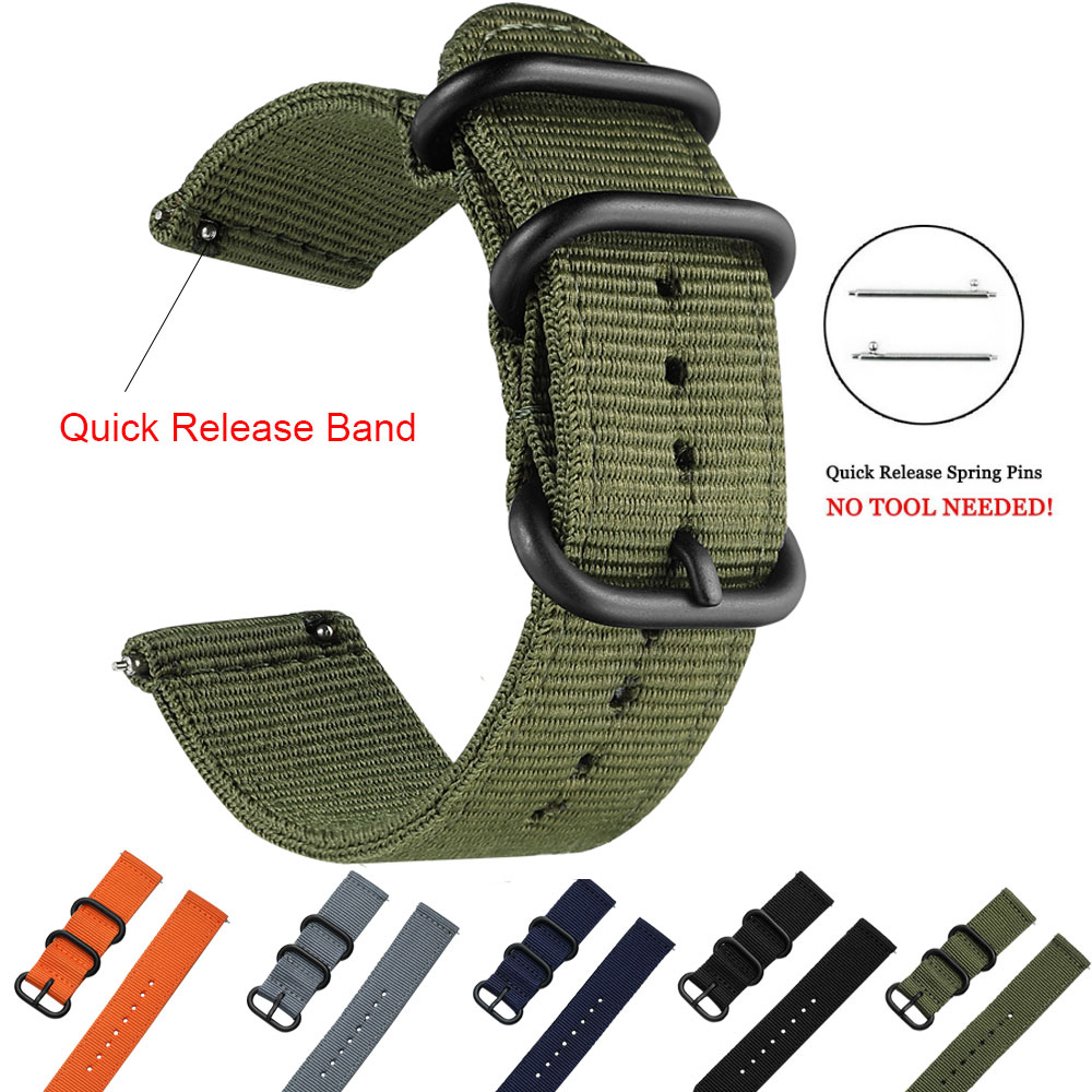 18mm 20mm Quick Release Nylon Armband für Nokia Withings Stahl HR 36mm 40mm smartwatch Uhr Band sport Handgelenk Gurt