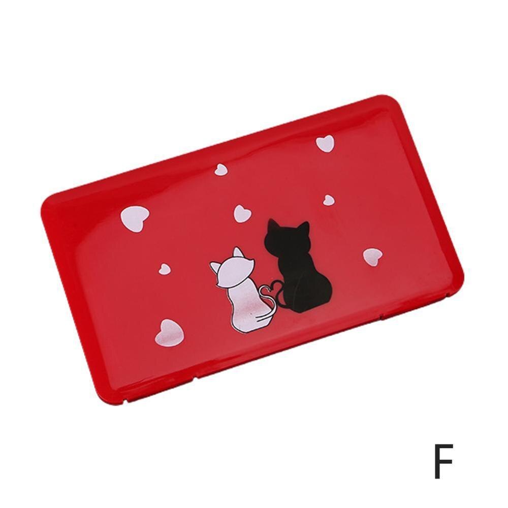 Portable Dustproof Moisture-proof Storage Box Mask Box Temporary Folder Student Storage Mask Case Band-aid Box Storage: F
