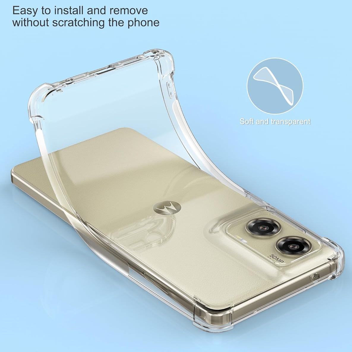 Capa protetora de tpu com airbag à prova de choque para motorola moto gg stylus power 5g g play.