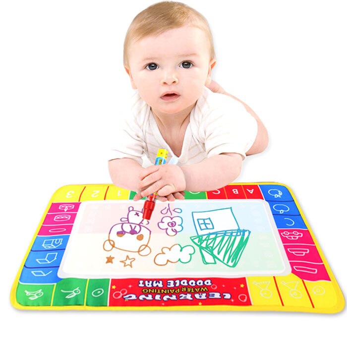 29X19cm Kinderen Baby Speelgoed Water Tekenen Schilderen Schrijven Mat Board & Magic Pen Doodle Speelgoed Cadeau Leren Tekenen speelgoed