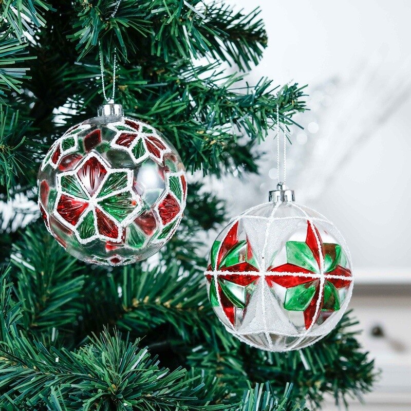 10Cm Kerstballen Ornamenten Grote Xmas Boom Onbreekbaar Opknoping Ballen Decoratie Voor Hoilday Party Kerstballen Set