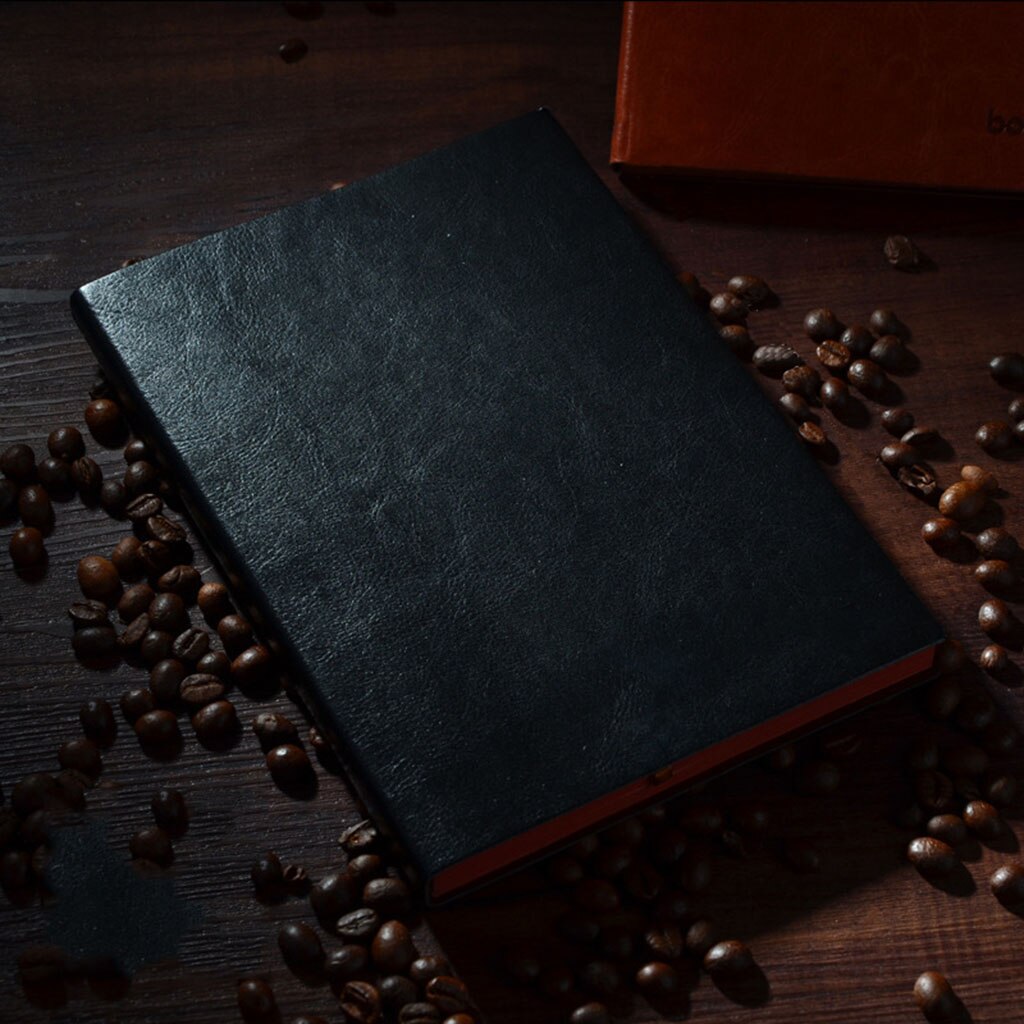 Office Business Notebook Journal Book Brown/Black A5/B5/A7 For Kids: A5-Black