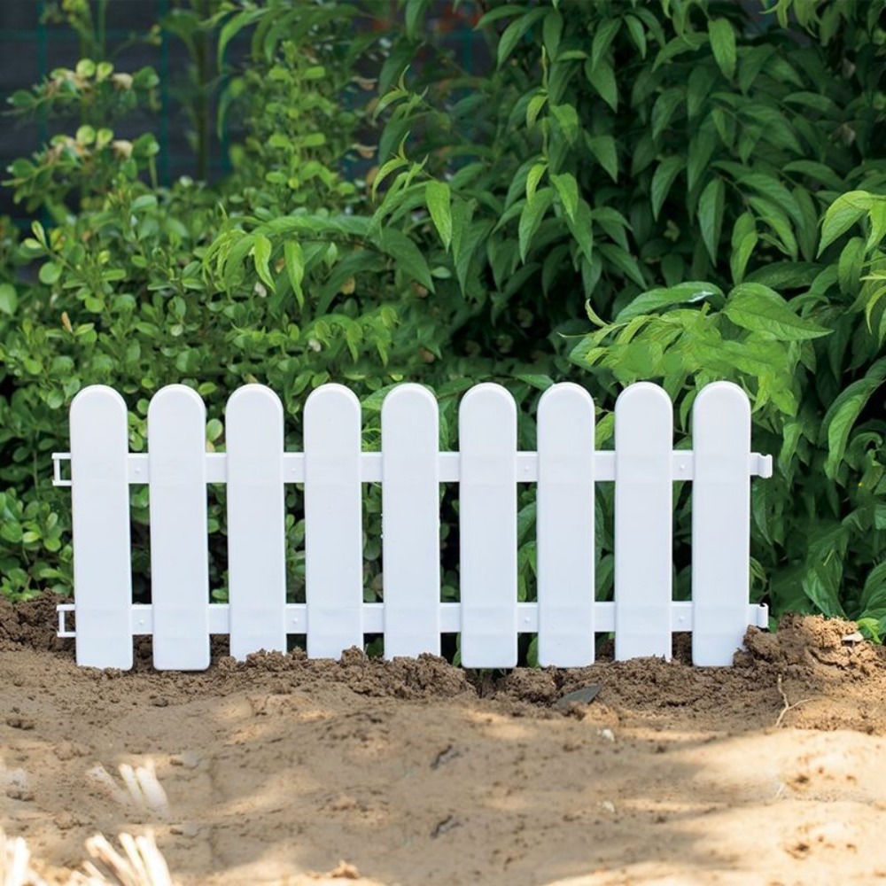 2pcs Garden Greening Plastic Courtyard Fence Universal Practical Garden Fence Durable Guardrail Safe Guard Grill: PURPLE