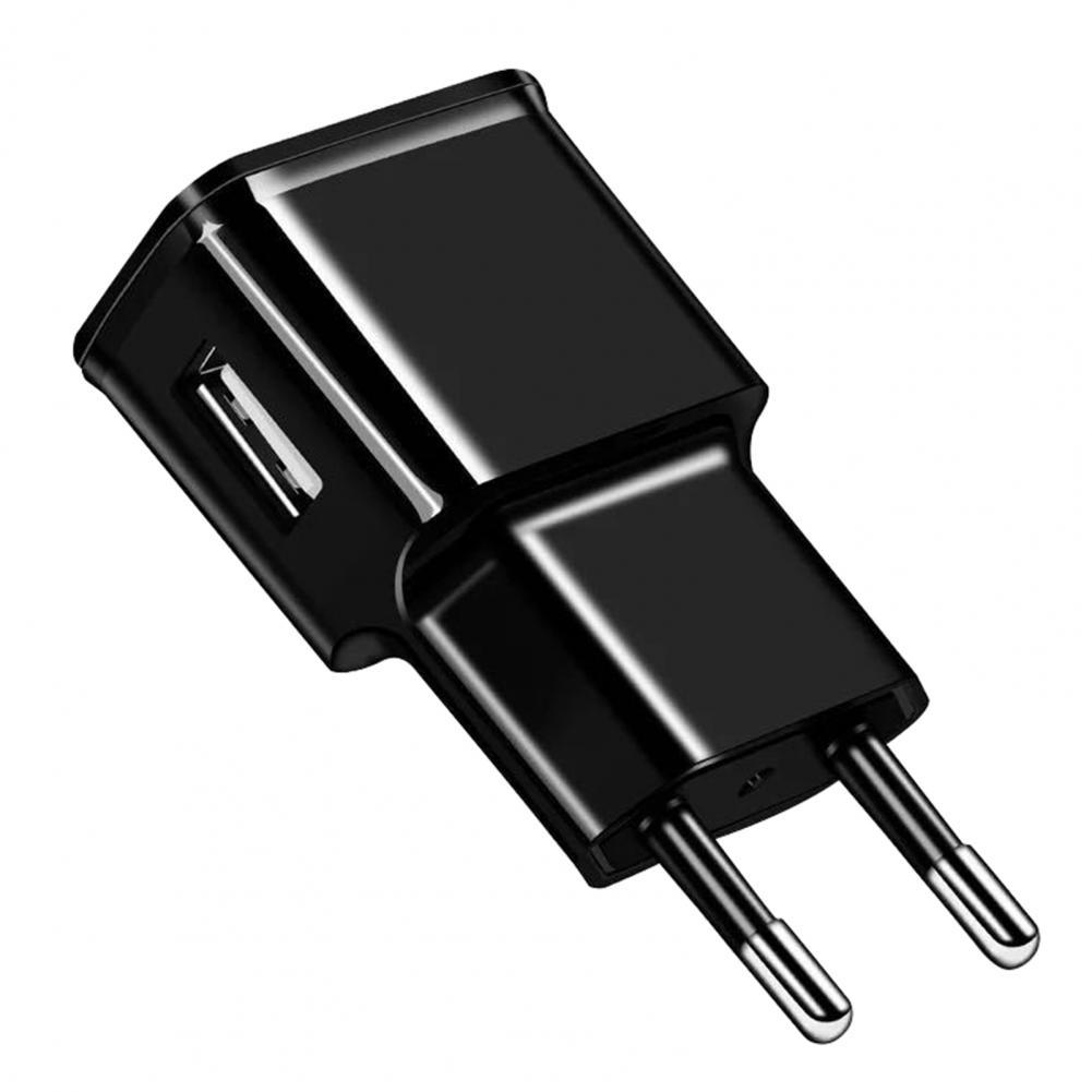Long Service Life Compact US/EU Plug Fast Charging USB Adapter for Office:  Black EU Plug