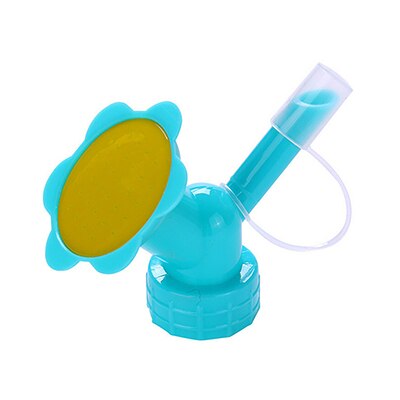 Aspersor de jardinería portátil 2 en 1, boquilla de regadera para interior, cabezal de ducha de riego de plástico, herramienta de jardín: Azul