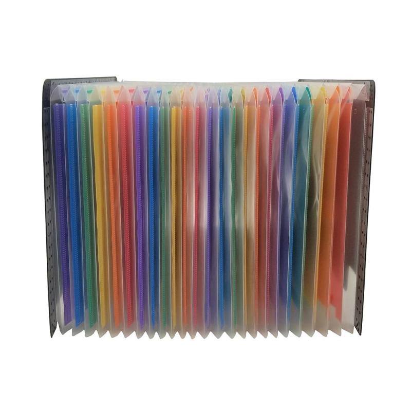 24 Pockets Expanding File Folder A4 Organizer Portable Business File Office Supplies Document Holder Carpeta Archivador
