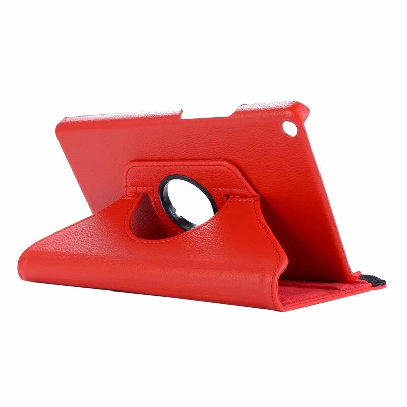 Étui pour tablette Huawei Mediapad T3, 8 pouces, avec support rotatif à 360 degrés, avec: red