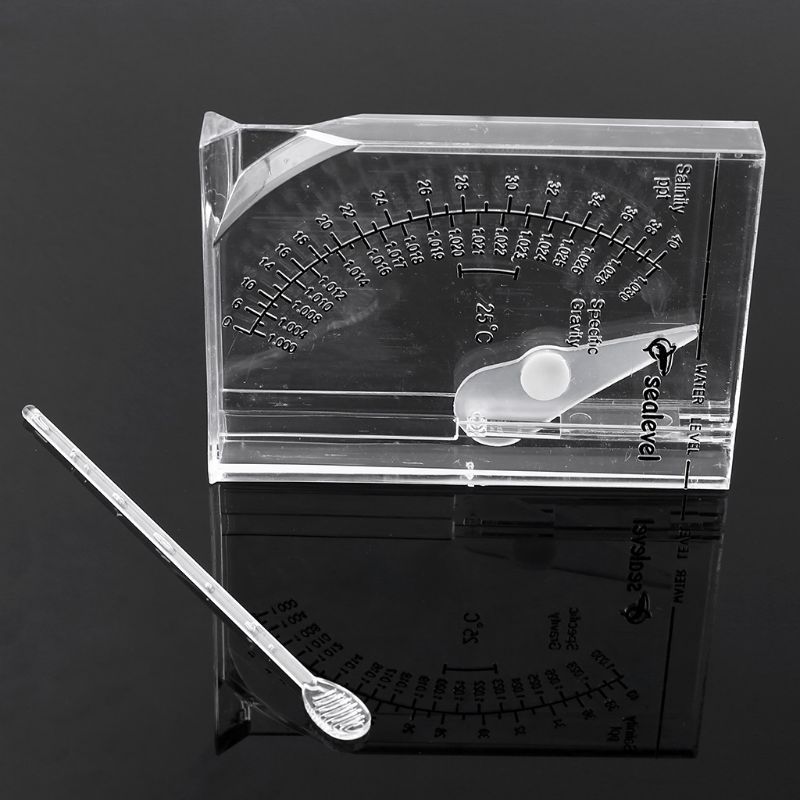 Akvarium marin havssaltvatten hydrometer automatisk saltvatten saltvattensaltmeter kvadratisk exakt salthalt 0-40
