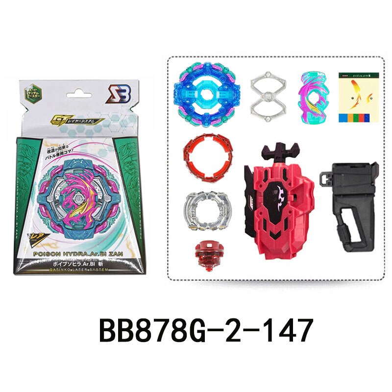 SB GT Series Beybleyd Burst B147 Metal Fusion Assemble Gyroscope wit Sword Luancher Spining Toys for Children: GT-B147G-2