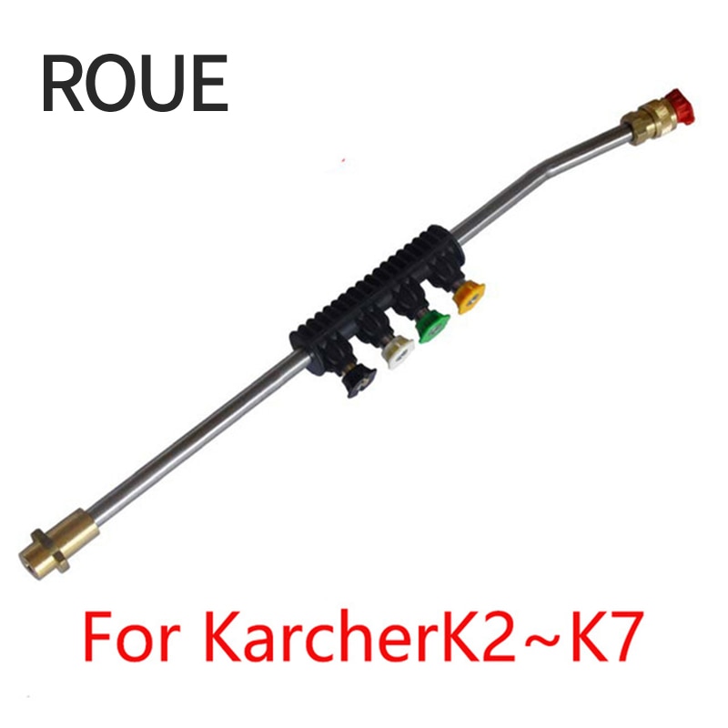 Boquilla de lanza de chorro de Metal para arandela de coche con 5 puntas de boquilla rápida para Karcher K1 K2 K3 K4 K5 K6 K7 arandelas de alta presión