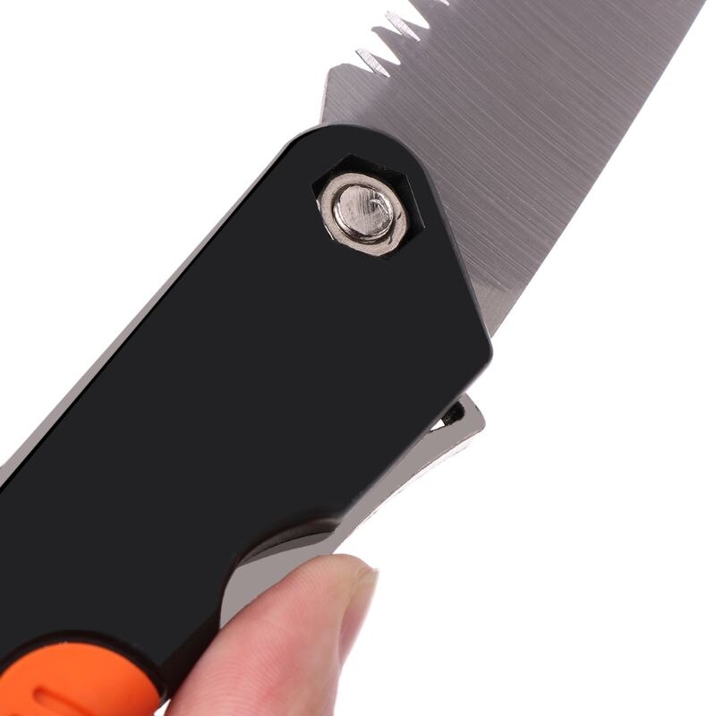 1PC plegable de acero de corte de madera de supervivencia mano 7 dientes por pulgada hogar jardín Sierra de poda herramientas de mano/6/8/10"