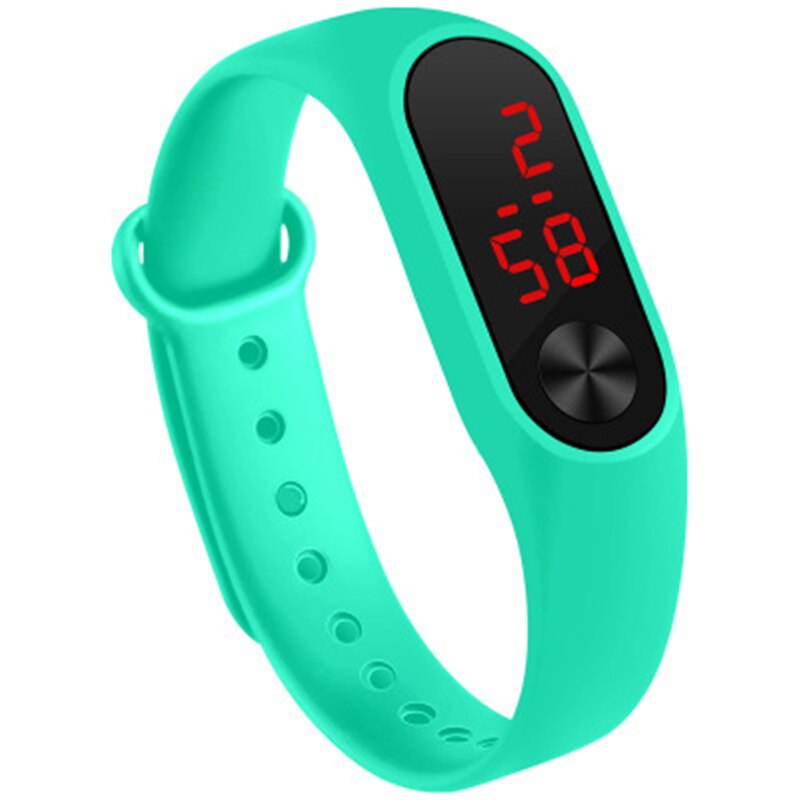 Børneur led sports børneure digitalt casual ur silikone armbånd armbåndsure til drenge og piger smykker: Grøn