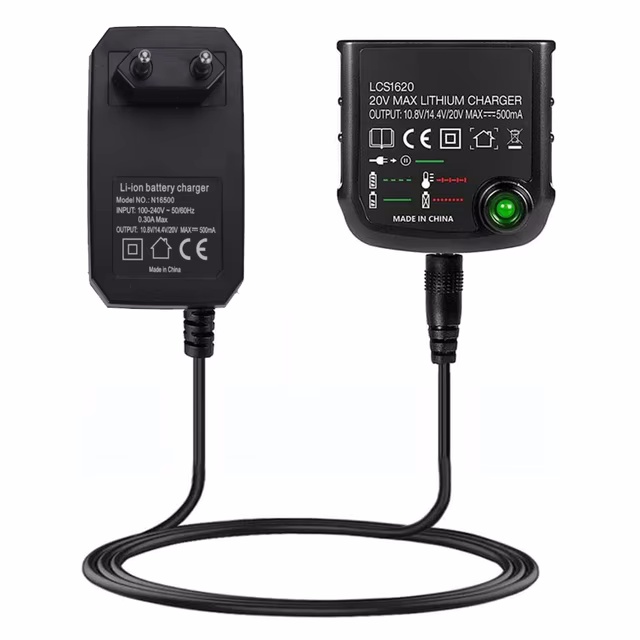 LCS1620 Lithium nickel chromium Battery rechargeable Charger for BLACK & DECKER 20V for LBXR20 LB20 LBX20 LBX4020 LB2X4020 Part: black