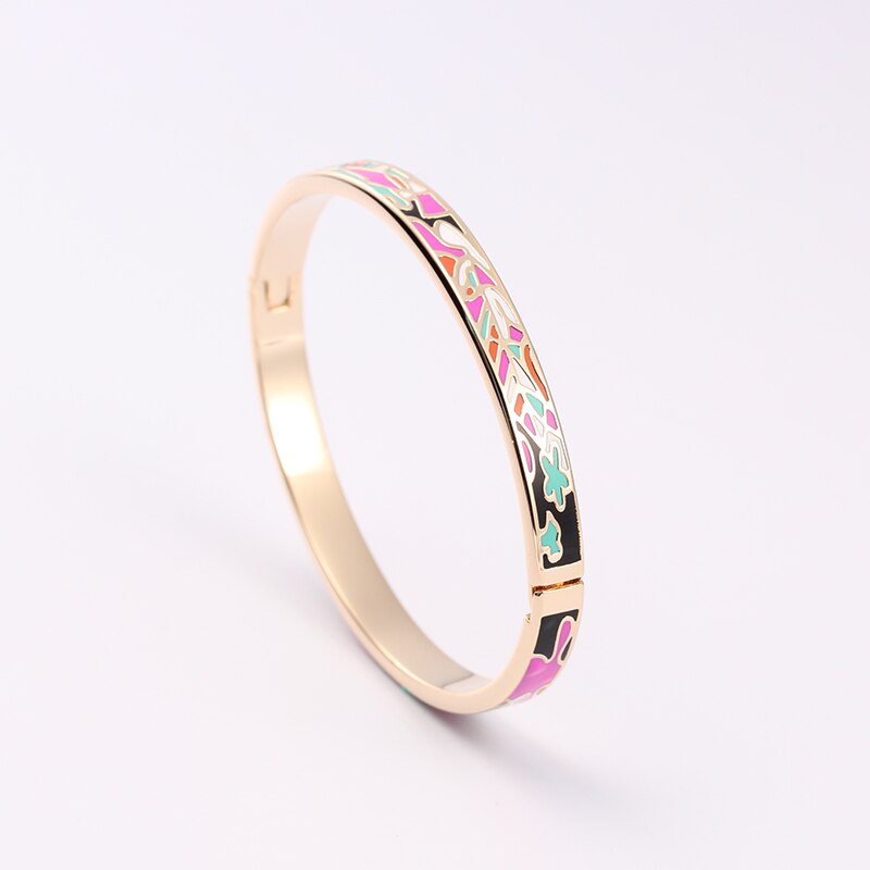 R & X Bijoux Femme Fijne Regalos Detalles Boda Vrouwen Sieraden Rvs Bangle Armband Enamel Bangles Esmaltes