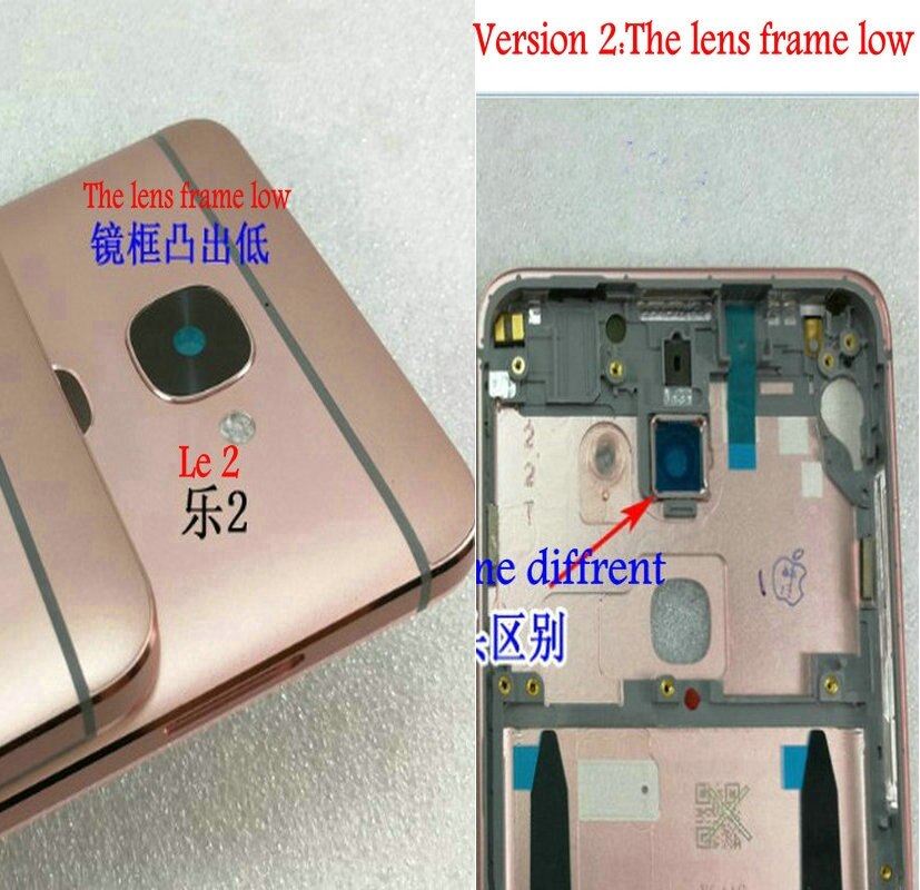 For Letv LeEco Le 2 Pro X625 LeEco S3 X626 X621 X620 X527 X520 X522 X621 X622 X528 Metal Battery Back Cover Frame