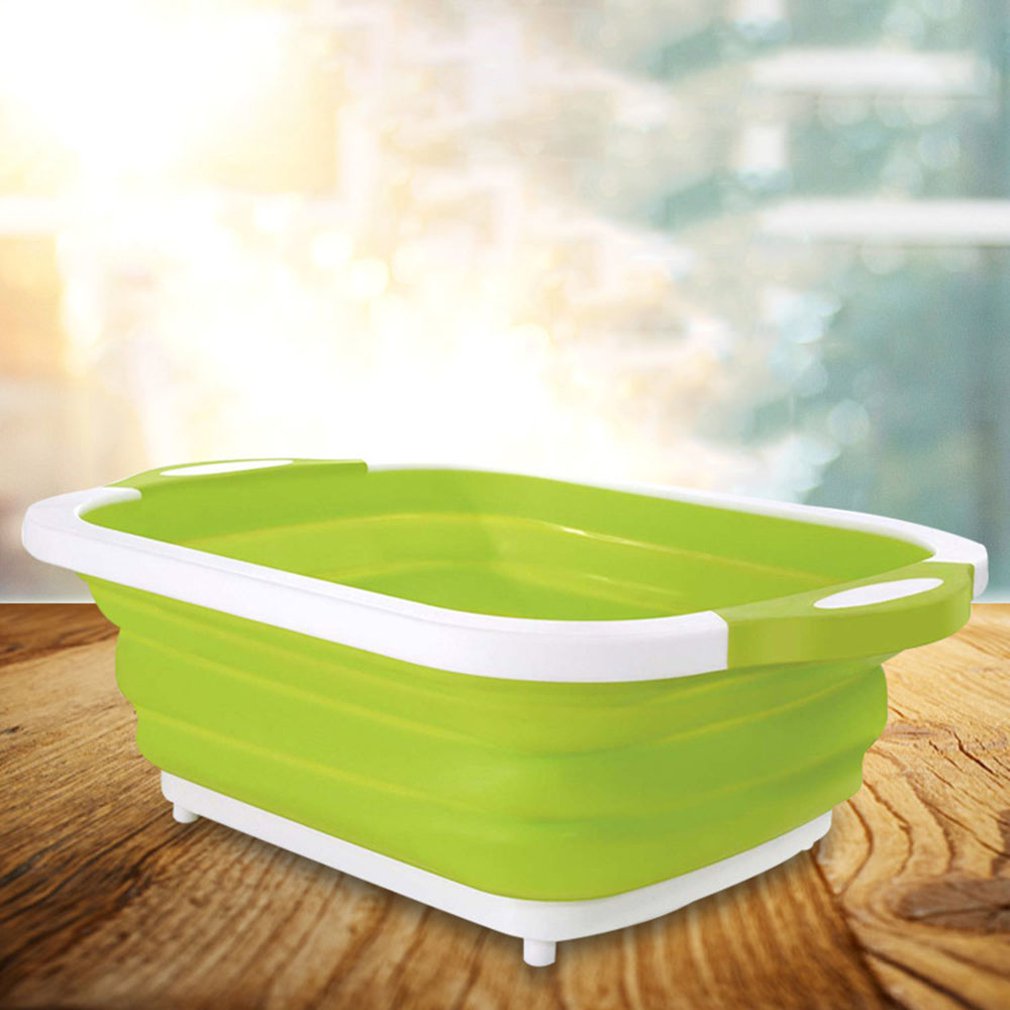Multifunction Collapsible Cutting Board Plastic Chopping Board Drainer Basket Folding Board folding sink kitchen sink Drainer