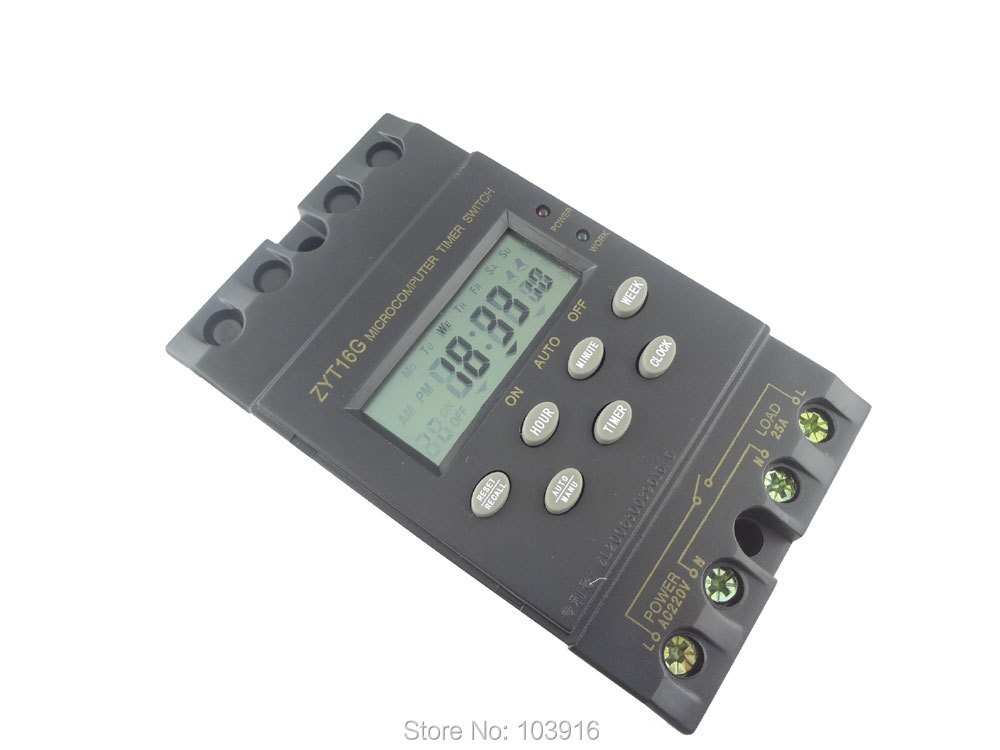 220V Timer Switch Timer Controller program/programmable timer switch 25A amps, LCD display