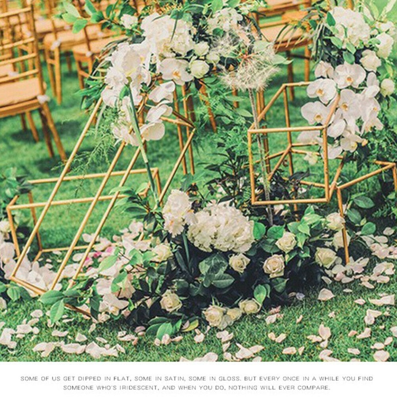 1pc blomstervaser gulvvaser søjleholder metal vej bly bryllup dekor