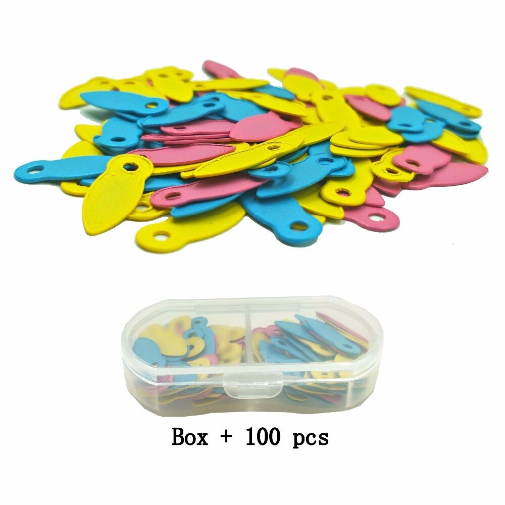 Marco de decoración para álbum de fotos, 100 Uds. + caja de almacenamiento, bricolaje, clavos giratorios para álbum de recortes, botones de adorno, 6 colores