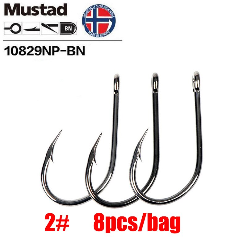 Mustad norge ursprung fiskekrok havsfiske jigg krok jigg beten krokig mun krok ,10829np- bn: 2