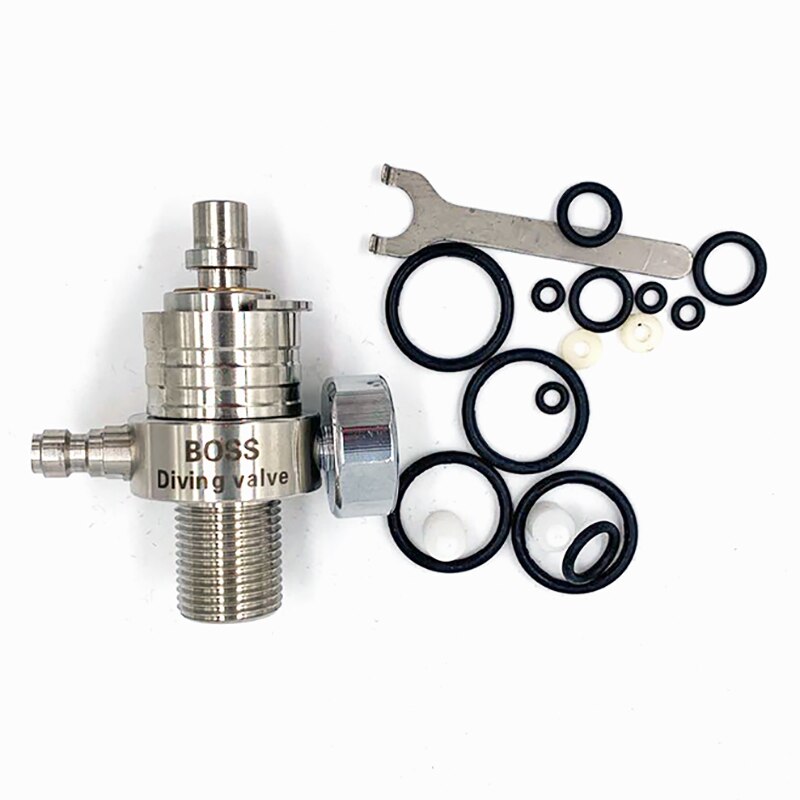 PCP Airforce Condor Hochdruck Ventil Direct Injection Test Ventil M18x1.5 8mm Füllen Nippel 4500psi 40MPA Gauge Edelstahl