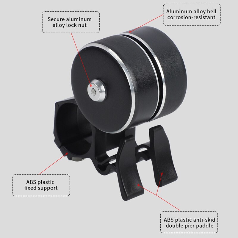 Avvisatore acustico per bicicletta 120dB forte doppio clacson per MTB Road bike manubrio campanello per bici ciclismo allarme di sicurezza campanello di avvertimento accessori per biciclette