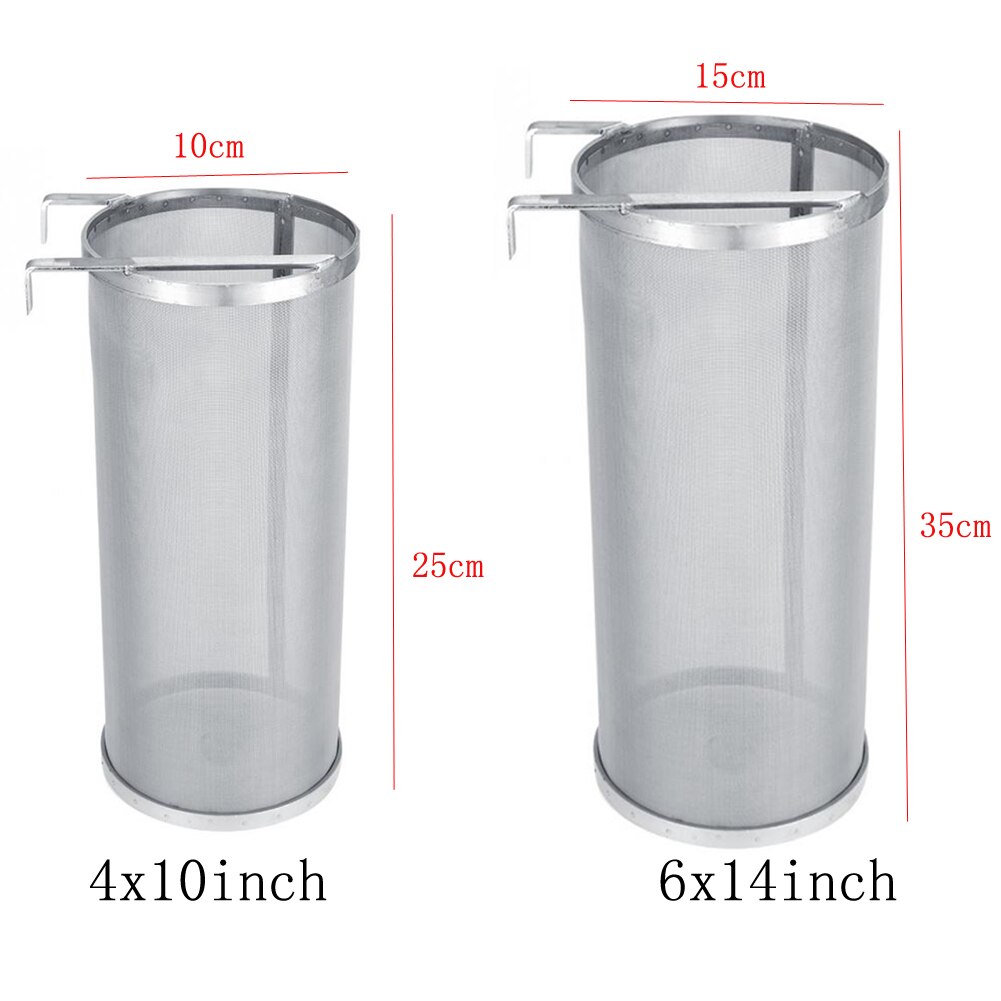 Stainless Steel Homemade Brew Beer Hop Mesh Filter Strainer Beer Brewing Hop Mesh Filter Strainer with Hook
