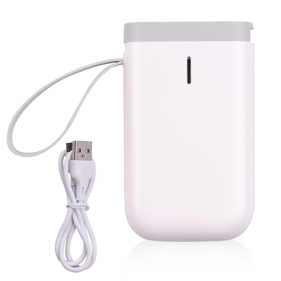 Wireless label printer Portable Pocket D11 Label Printer Portable BT Thermal Label Printer Home Use Office Fast Printing Printer: White printer
