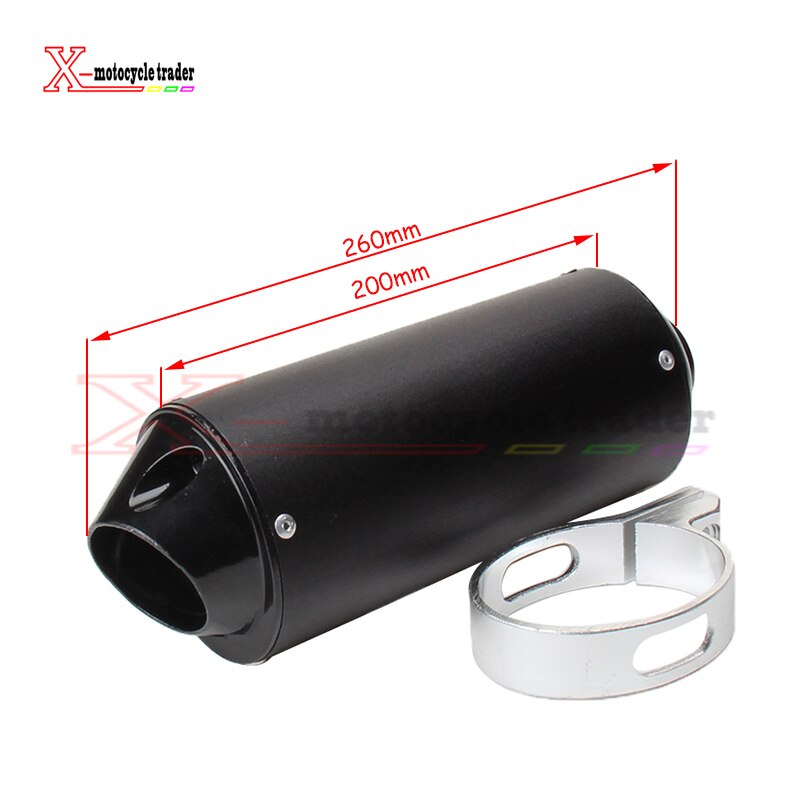 28mm 38mm motorsykkel eksospotterør for 125cc 150cc 160cc dirt pit bike for honda kawasaki yamaha atv utv baja orv