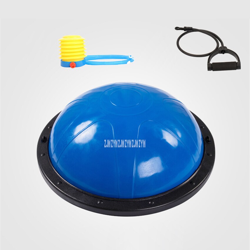 Yoga Balance Ball Half Fitness Bosu Ball Explosion-Proof Halfsphere Semisphere Fitball Rehabilitation Massage Wave Speed Ball: blue