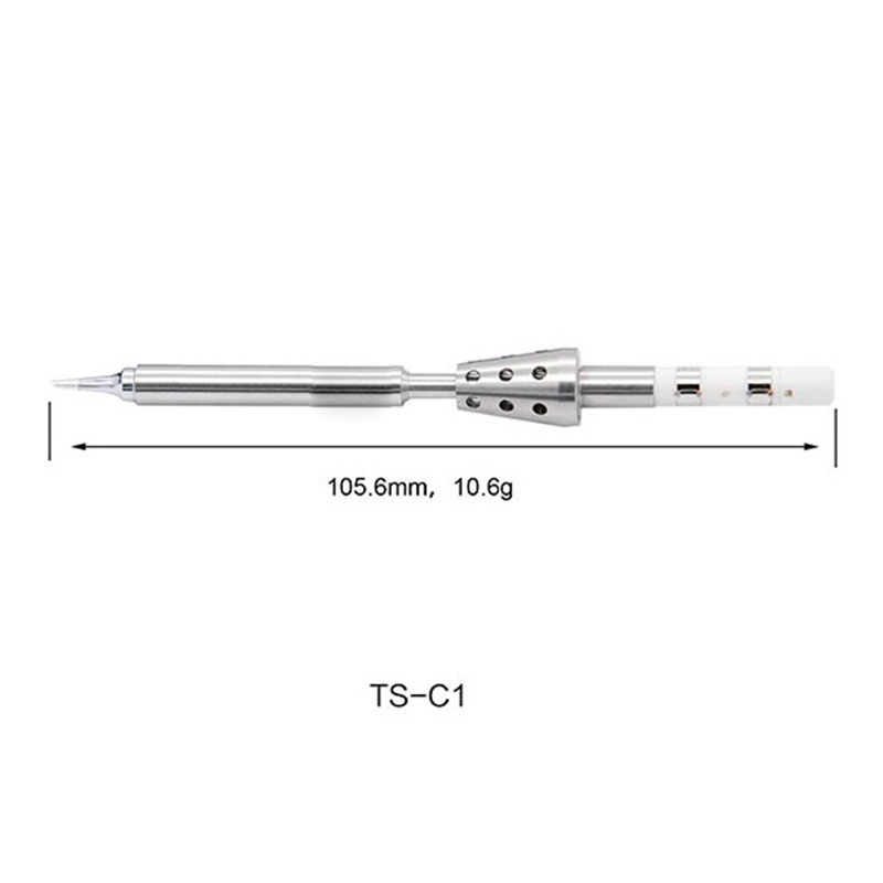 Mini original quick heat  ts100 ts-c1/ ts-ils elektrisk loddekolbespids intern varmekerne justerbar temperatur pen-type