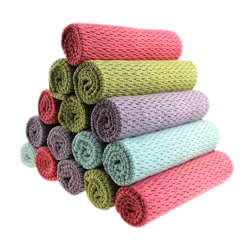 Easy Cleaning Microfibre Cleaning Cloth Portable Thicker Kitchen Towel Wipes Table Window Tools 1 PC Super Absorbent